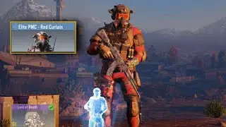 COD:Mobile -  *Elite PMC - Red Curtain* Skin in Battle Royale - Isolated.