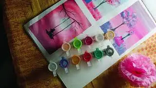 how to easy painting at for jhula and tree 🌲 painting #tranding #varilvideo 🖌️