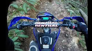 Some singletrack fun on a WR250R