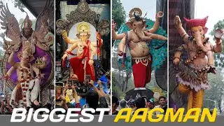 Mumbai Biggest Ganpati Maha Aagman Sohala 2025 | The Trio Journey | Vlog-4