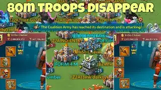 Lords Mobile - How to make 80m troop disappear. Scary reports agaisnt big compositions