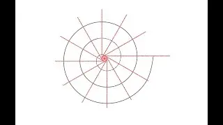 Involute curve flat spiral using AutoCAD by Saad Shahin انفوليوت كيرف