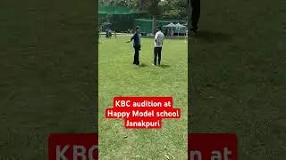 KBC audition at Happy Model School at Janakpuri#kbc #abhitabhbachchan #news #india