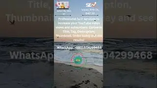 I will optimize your YouTube videos for SEO || SK Technology