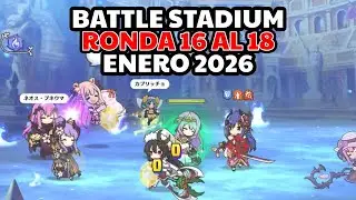 Equipo para el Battle Stadium Enero 2026 | Rondas 16–18 | Princess Connect! Re:Dive