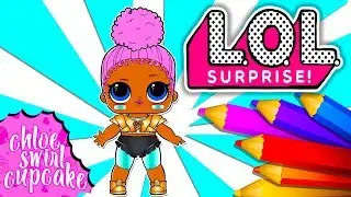 Lol Dolls Touchdown Full Page Colouring | Lol Dolls Colouring Pages