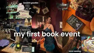 I went to my first book event *BOOKISH VLOG* carnival theme, tarot reading + bookish goodies!