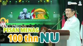 Pidato Menag di acara 100 tahun NU (Nahdlatul Ulama)
