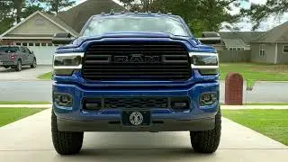 Alpharex LUXX-Series LED projector headlights on 19-22 Ram 2500