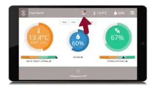 The connected/smart cellar with optimal temperature for wine storage