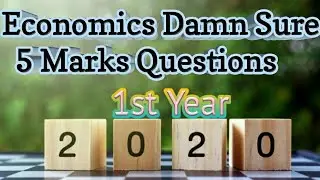 Inter-Economics-5 Marks-Important Questions for Public Examination | 2020