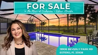 Luxury Home for Sale in Estero FL | The Place at Corkscrew | Pool Home with Sunset Views
