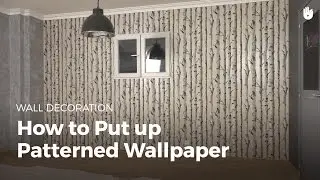 Hanging Patterned Wallpaper | DIY Projects