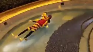 Goofy flotando