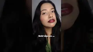 Bold lip Vs Bold eyes ✨💗|Simple makeup look #makeup #makeuptutorial #youtube #instagram #viralshorts