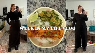 week in my life vlog: healthy lazy girl dinners, office outfits + workout with me