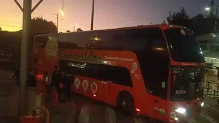 Llegando a La Terminal Carcelen 5:59 en QUITO Viajes en Ecuador Transportes Esmeraldas Los Lagos