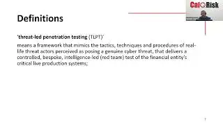 Dora Deep Diva - Pillar 4 - Digital Operational Resilience Testing
