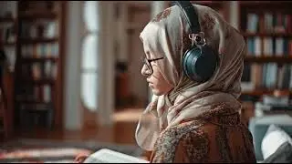 a person listening to islamic nasheeds #PathToAllah#QuranAndSunnah#IslamicKnowledge#IslamicVideos