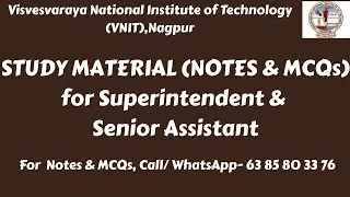 Best Study Material for VNIT Superintendent & Senior Assistant Exam | Complete Guide