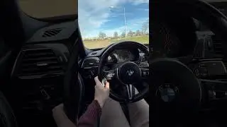BMW M3 2018 года с механической коробкой передач &mdash; тест разгона от 0 до 100 км/ч #bmw #m3 #launch...