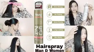 Young Zero Degree Hair spray review & Demo | Extra hold hair fixing spray | #styleinsight #hairspray
