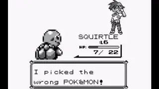 Pokemon Blue (1996) - Pallet Town - Rival Trainer battle