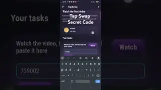 TapSwap secret code #tapswap