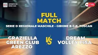 Graziella Green Club Arezzo vs Dream Volley Pisa | Serie D Regionale Maschile - Girone B C.R. TOSCAN