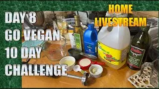 LIVE Toronto Home Day 8 / 10 Day Challenge to Go Vegan Homemade Mayo & Butter Aug 8, 2025