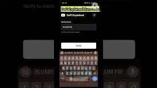 DeFi Explained Blum Code Video || blum New Code Today || Blum Listing Date.
