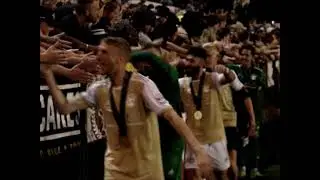 Celebrating with the Supporters