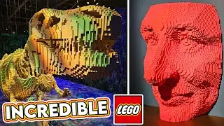 100 INCREDIBLE LEGO SCULPTURES! 2023 Art of the Brick Full Walk-Through!