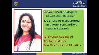 Use of Standardized and non Standardized Tests