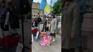 Demonstrationen StandsWithUkraine Goteb&ouml;rg - 5 Juni 2024