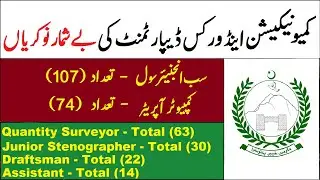 Communication & Works Department Jobs in Pakistan