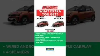 RENAULT TRIBER AUTHENTIC VS TRIBER EVOLUTION COMPARISON| #automobil #auto #renault #renaulttriber