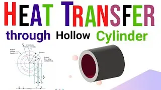 Heat conduction through hollow cylinder || Heat Transfer through Hollow Cylinder || Conduction