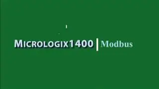 Micrologix1400 Modbus RTU Slave/TCP Testing And Cable Setup
