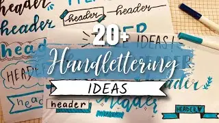 20 + Hand Lettering Ideas for Beginners