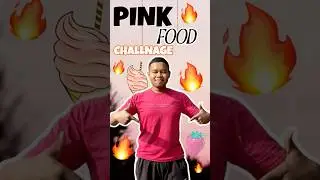 24h pink food 💞😱#challenge #video #youtube