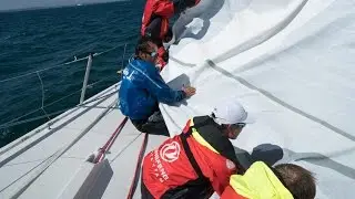 On board with Dongfeng Race Team for Tour de Belle-Ile win