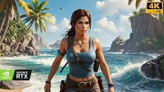 Surviving on THIS Pirate Beach Like a REAL Tomb Raider (4K-Ultra HD)