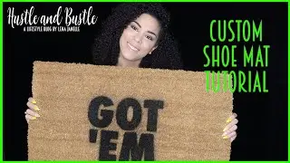 How easy was it to make this custom door mat? You need one today!