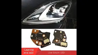 Porsche Cayenne headlight low beam led light repair 2018-2023
