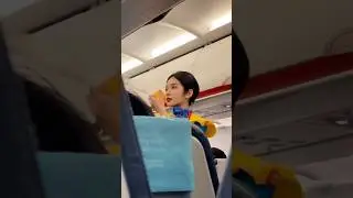 Beautiful flight attendant of Sky Angkor Airlines #flightattendant #aviation