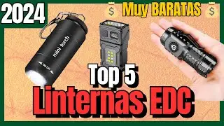 🔥 Las 5 mejores LINTERNAS EDC BARATAS de Aliexpress [2024] De Bolsillo, De Llavero, Recargables, LED