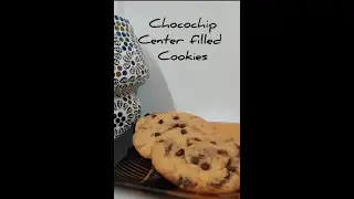 Chocochip center filled cookies #trending #cookies #shorts #chocolate #foodporn #recipe #cookie