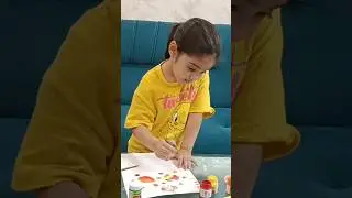 vegetable painting#creative#viralshort #onion painting#ladies fingerpainting#easy craft#kidsactivity