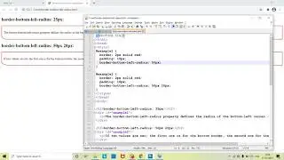 Border bottom left radius in HTML